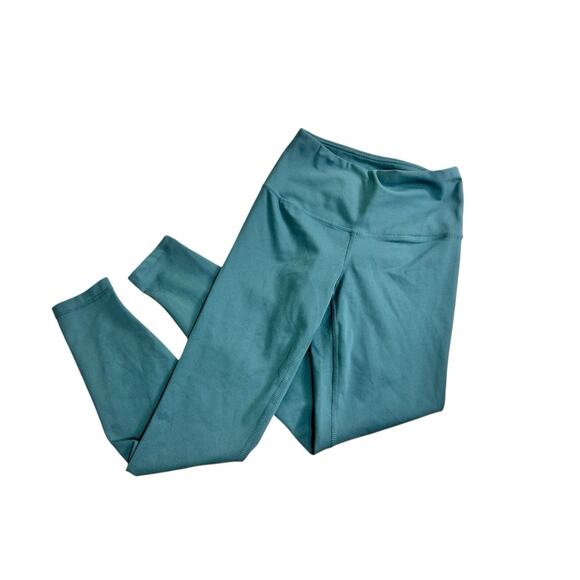 Yogalicious Lux Green Athletic Leggings Sz XS Laurel Wreath 24" Inseam Soft - Picture 8 of 8